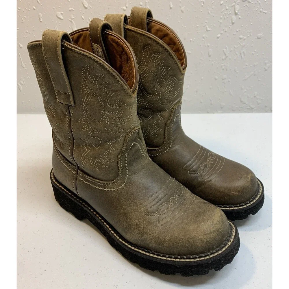 Ariat Fatbaby Western Boots Womens 8 14729 Brown Leather - Picture 14 of 14